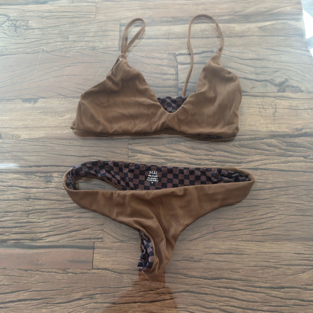 MIA Chocolate Brown Bikini Set (reversible)